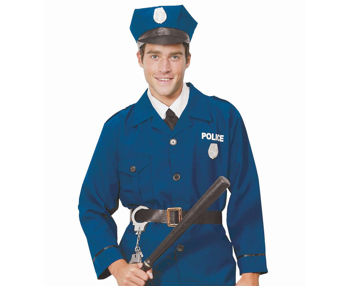 Role play-set for adult Policeman (shirt, pants, belt, hat,), size 52